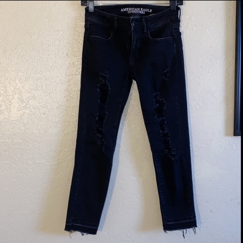 American Eagle Jeggins Crop Size 0